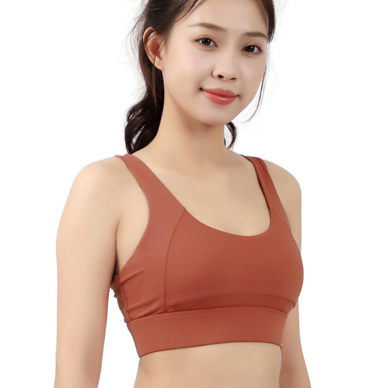 Women S High Impact Fixed Cup Sports Bra For Running Fitness Yoga Summer