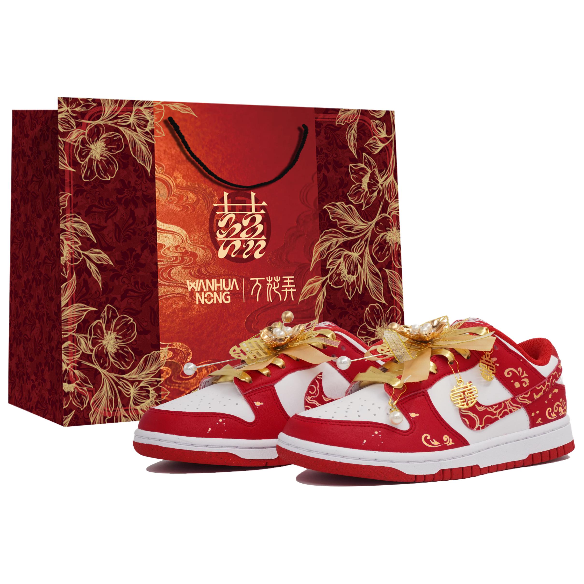 

Nike Dunk Low top Skateboard Shoes Women s Red DD1873-116(Team113-S-BOX) 38