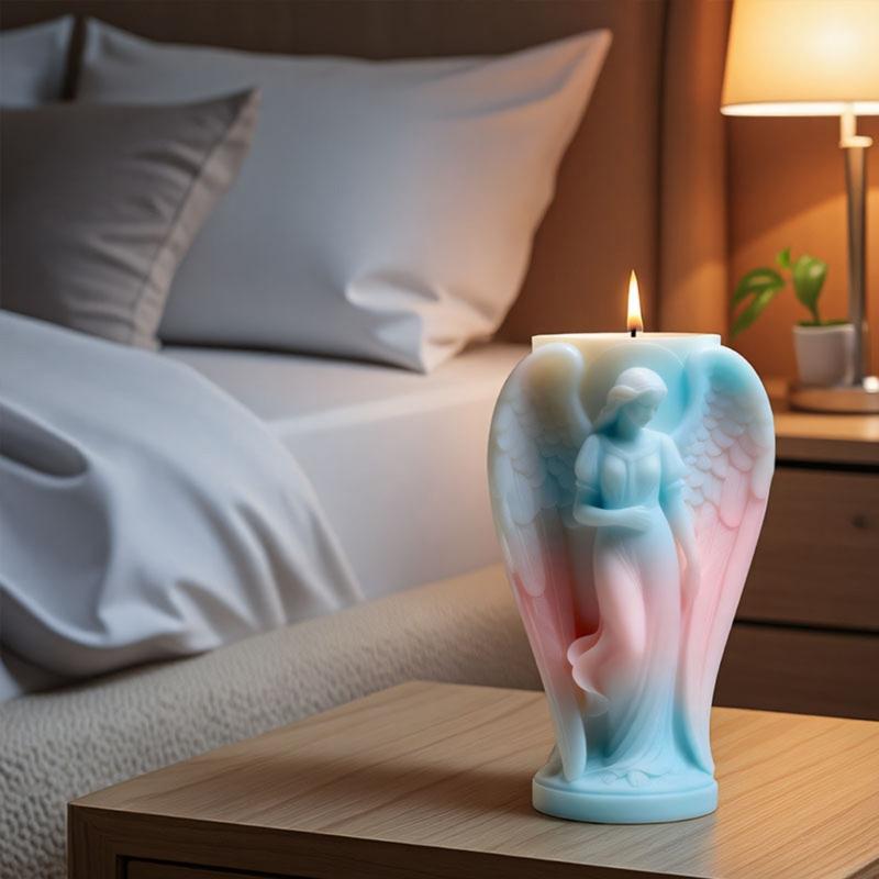 Reusable Angel Flowerpot Silicone Mold For Concrete Cement Resin Projects Easy Demolding Candle Making Mould