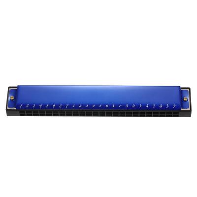 Harmonica Professional Harp Armonica Key of C 24 Hole Polyphony Diatonic Mouth Organ with Case for