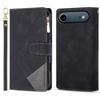 For iPhone 17 Air Wallet Case Color Splicing Leather Phone Cover with Stand