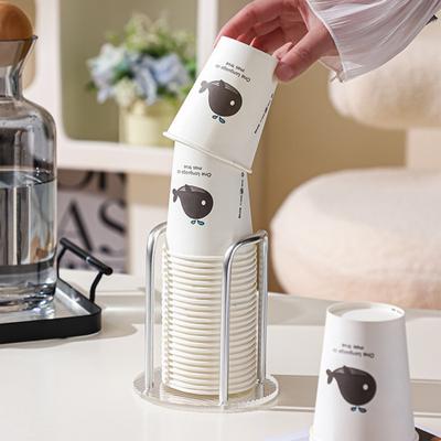 Tek Kullanımlık Kağıt Bardak Tutucu Çay Dispenseri Standı Kahve Kupa Rafı Ev Mutfağı için Bardaklar