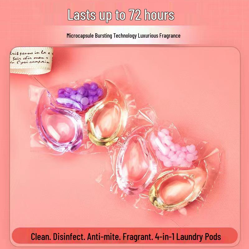 3-in-1 Laundry Pods: Scent Booster, Stain Removal, Antibacterial, Anti-Mite, Three/Five-Chamber Beads - In Stock