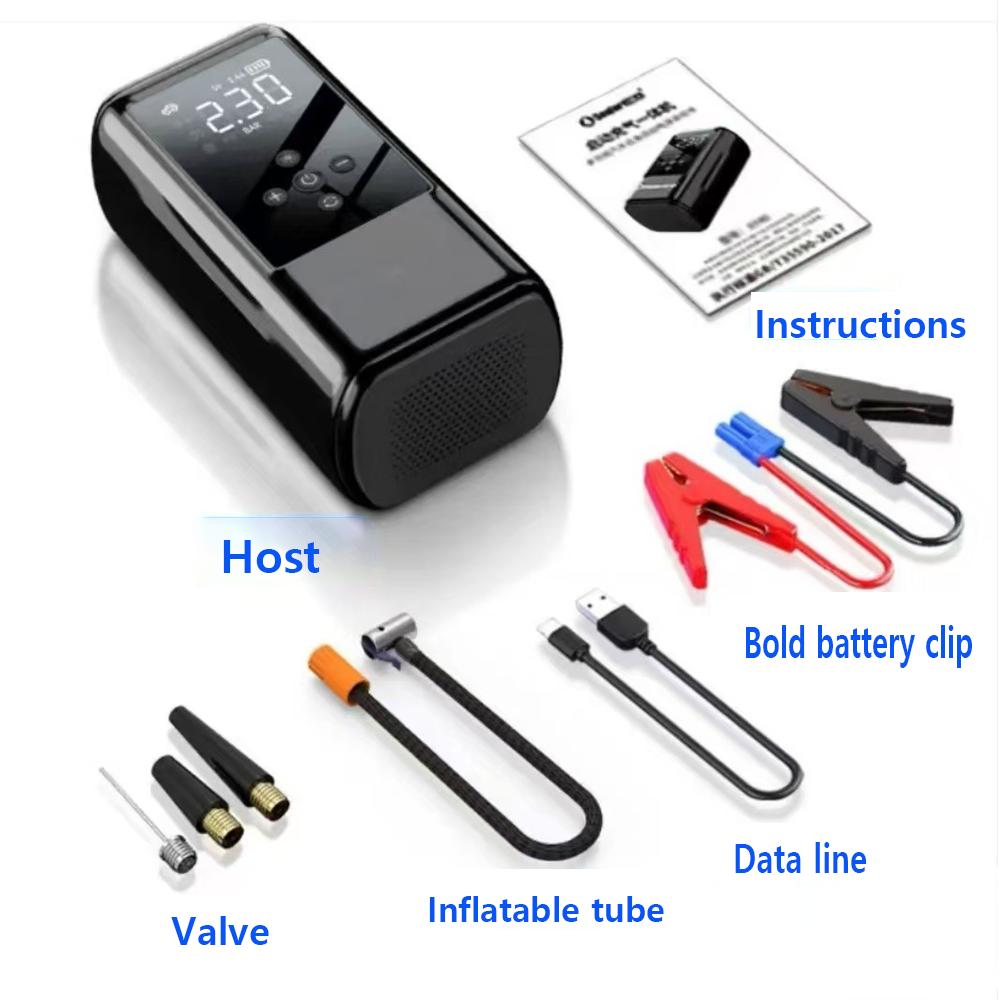 

12V Car Jump Starter Power Bank Portable Air Pump Car Battery Emergency Boosters Starting Device Car Starter 2024 Basics