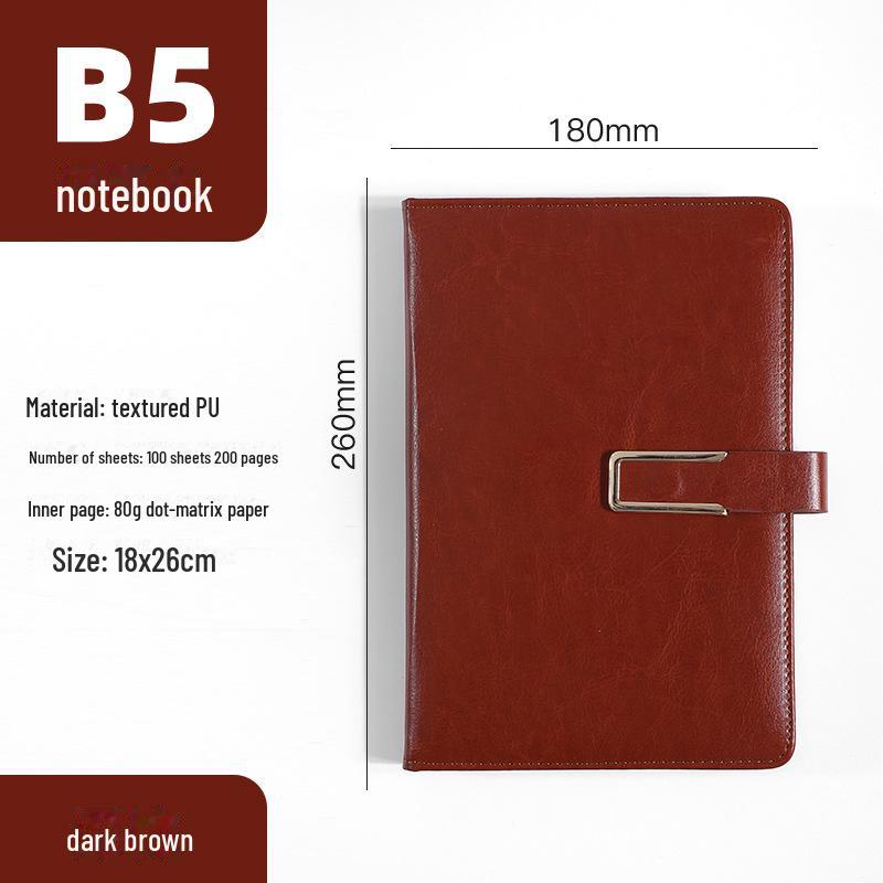 "Custom Logo A5 Business Notebook Set with Soft Cover and B5 Notepad Gift Box"