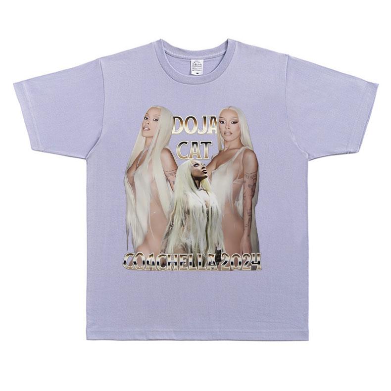 Sexy Doja Cat Graphic Print T Shirt Short Sleeve Unisex Women Hip Hop Oversized Tshirt Male Cotton Tees Unisex's Vintage Streetwear