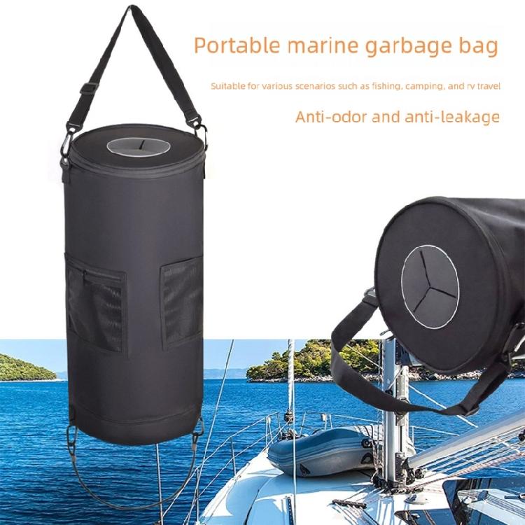 Reusable Outdoor Trash Bag Waterproof Folding Storage for Boating Camping Beach Activity Heavy Type Fabric Texture