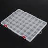 Transparent 48 Grids Plastic Fishing Tackle Box Lures Bait hooks Connector Storage Case Container Organizer Collection Tools