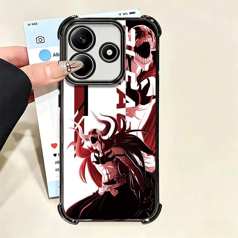 Anime Bleach Desgin Plating Phone Case For Xiaomi Poco X5 X6 X7 X8 Pro Max F8 Ultra F7 M8 M7 M5S Redmi 15C 15 14C 13C 13 X3 12C