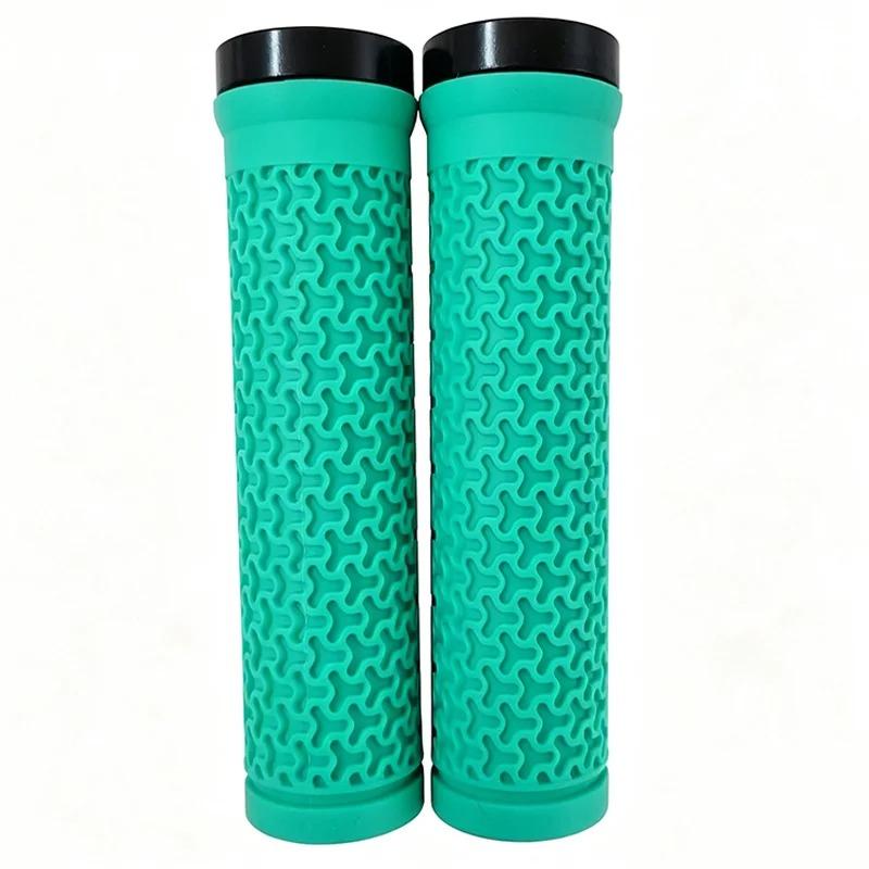 Rubber Bike Grips Non-slip Mtb Cuffs BMX Mountain Bike Handlebar Grips Single-side Locking Handlebar Cover Durable Bicycle Parts