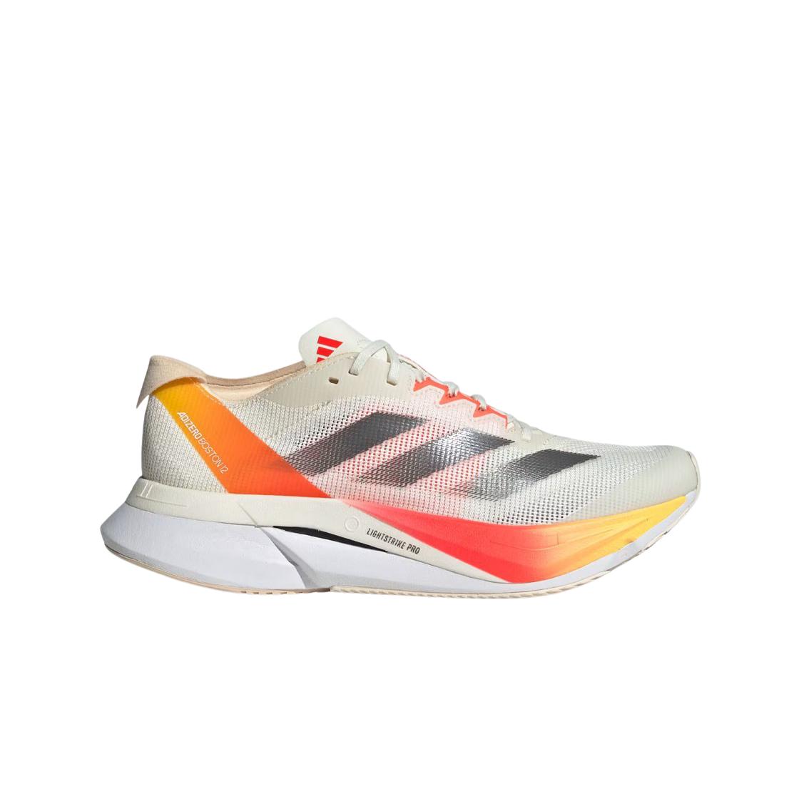 

(w) Adidas Adizero Boston 12 Ivory Solar Red 245