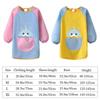 Cute Adjustable Kids Painting Apron Waterproof Cartoon Art Apron Large Pockets Oil-Proof Baking Bibs