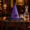 Costume Accessories for Carnival Nights Halloween Witch Hat, with Lace Mesh And Simulated Spiders, Gothic Style Holiday Photo Props Accessory, Parties