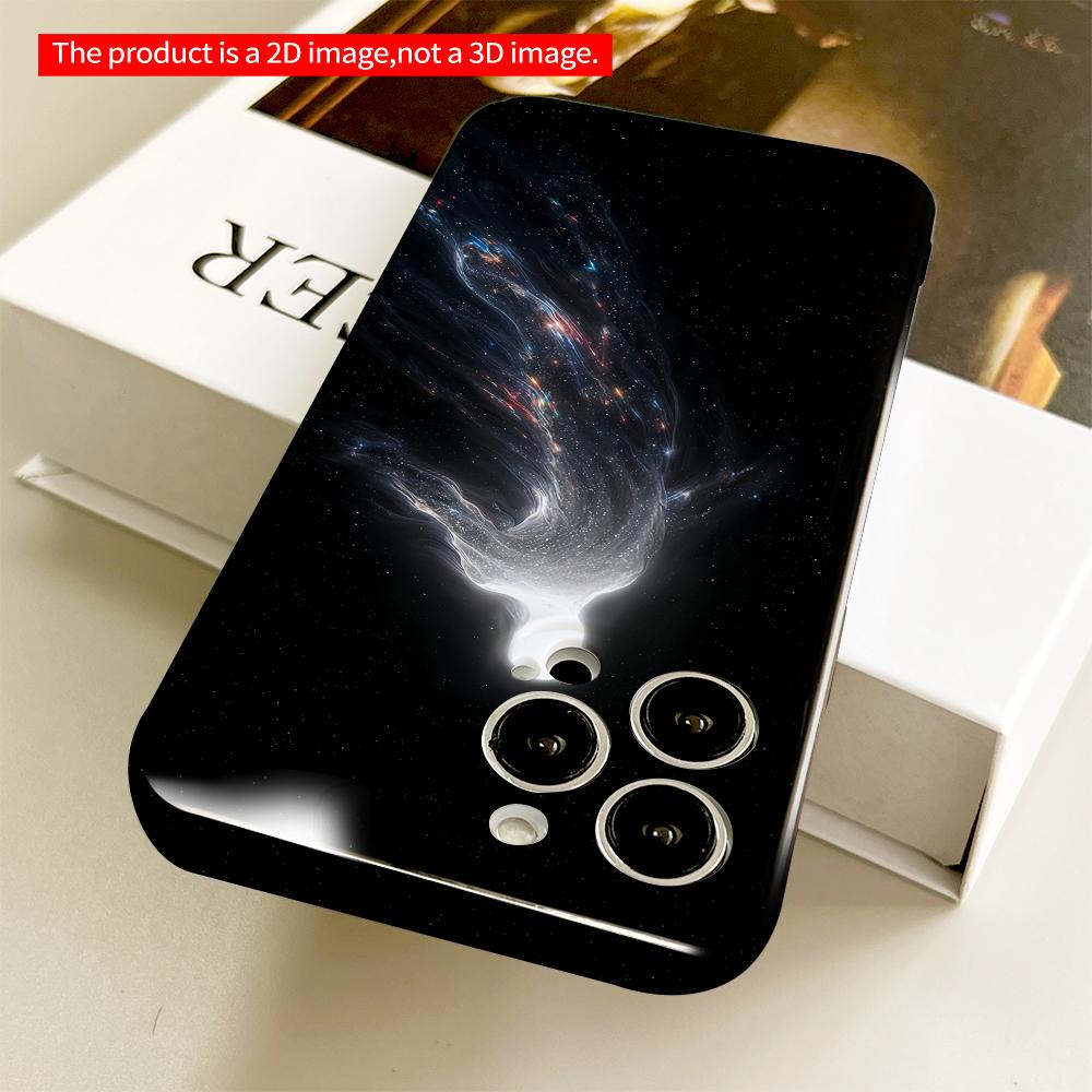 2DFlat Cosmic Ghost in Starfield All inclusive film hard phone case, compatible with iPhone 18 Pro Max 17 16 15 14 13 12 11