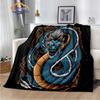 Dragon Blanket 3D Printing Animal Art Soft and Comfortable Sofa Bed Bedroom Decorative Bedspread Travel s