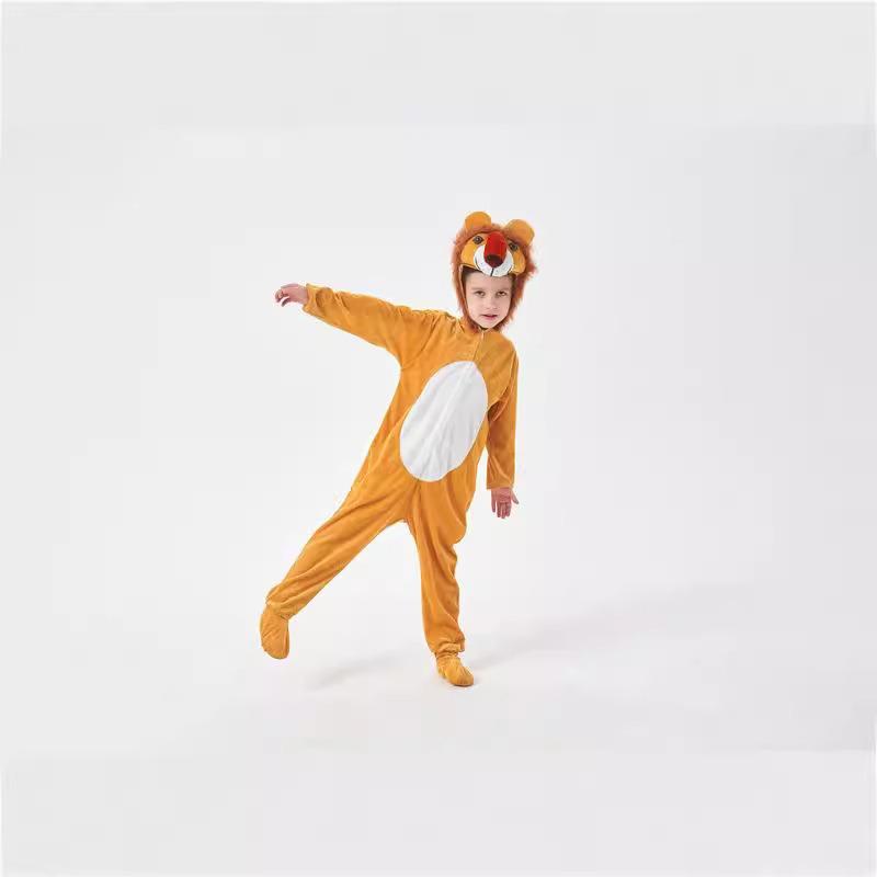 Halloween's New Children's Animal Role-playing Onesie Lion Animal Stage Performance Costume
