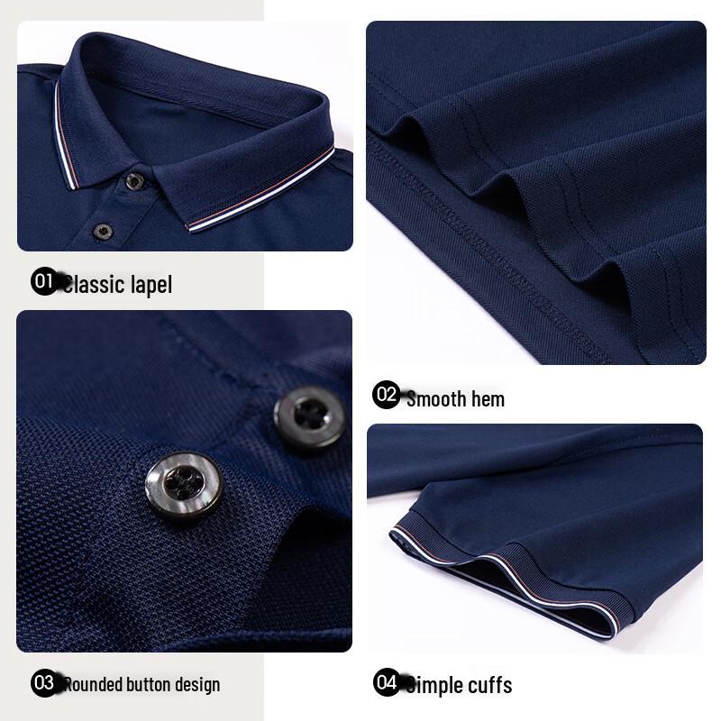 Men's Summer Breathable Polo Shirt & Trousers Set