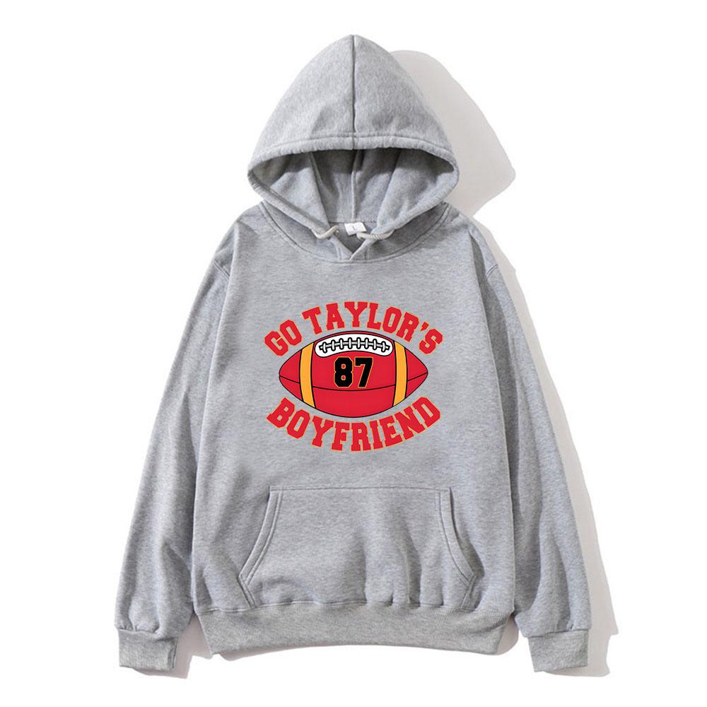 Go Taylor's Boyfriend Hoodie Comfortable with Hooded Sweatshirt for Autumn Winter Clothes Ropa Hombre 87 Football Hoody