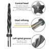 F26C Bridge Reamer Drill Reamer Tool Set for Metal HSS Car Reamer Tapered Alignment Reamer Drill Bit Chucking Tool