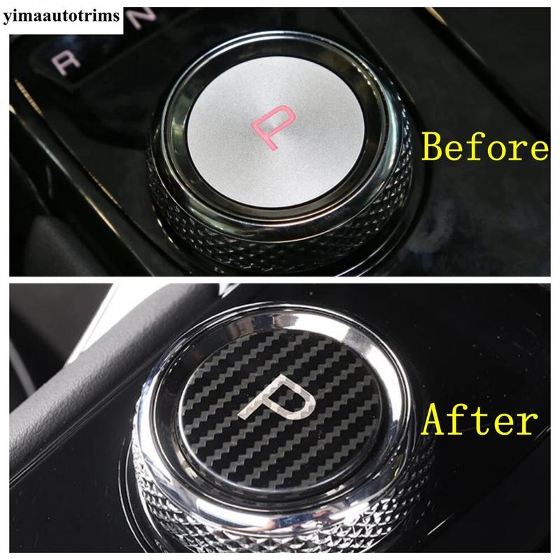 Car Electronic Handbrake P Button Gear Sequin Anti Scratch Stickers Cover Trim For Haval Dargo   Accessories Interior