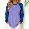 Women's Velvet Color Block Top