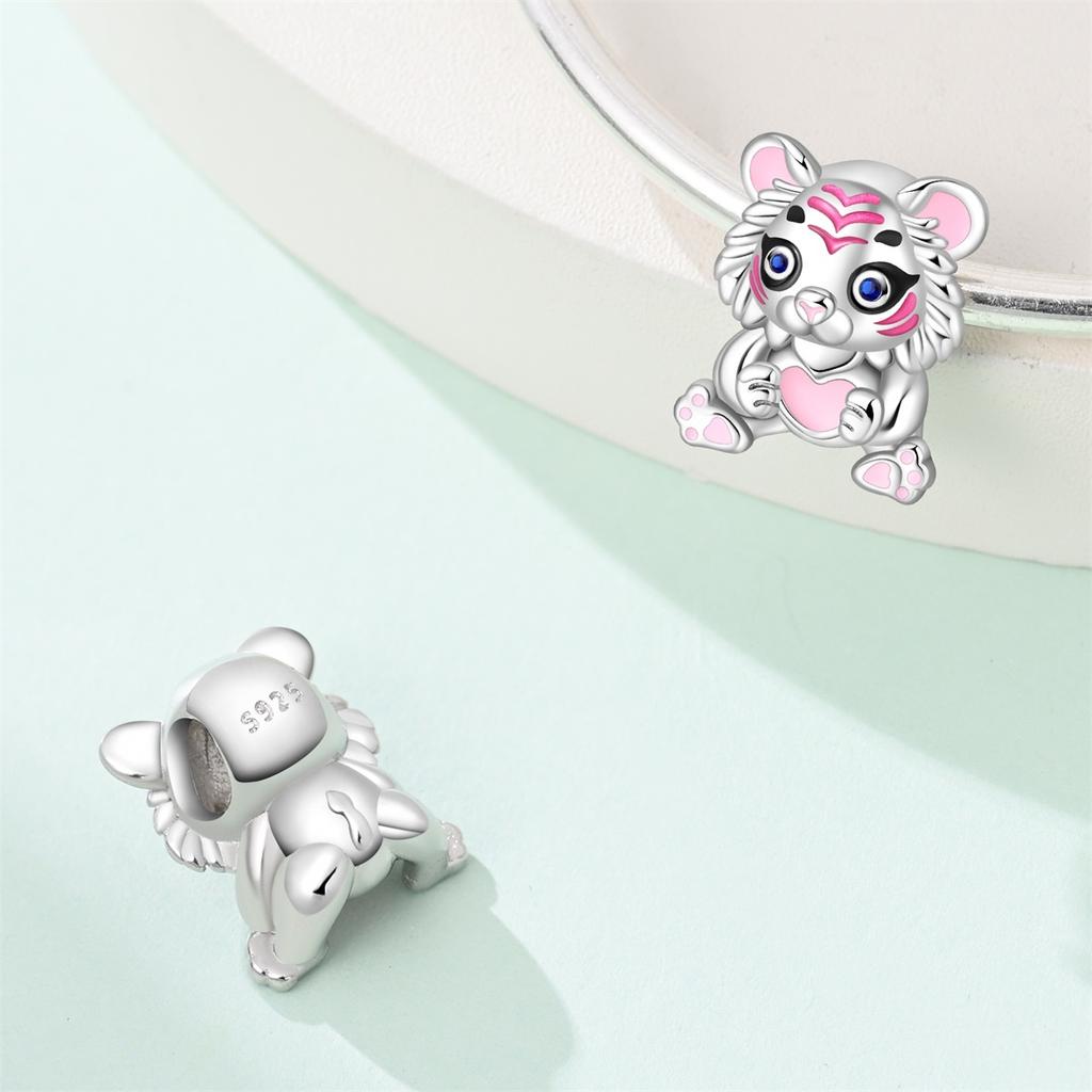 Copper Metal Perfume bottle Cute animal Bead Components Charm Bead Components Compatible With Authentic Original Bracelet High Quality Fine Jewelry
