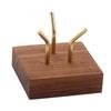 Espositore in Legno per Campioni Minerali Elegante Supporto per Fossili e Pietre Preziose Scaffale Espositore Decorativo per Rocce e Geodi