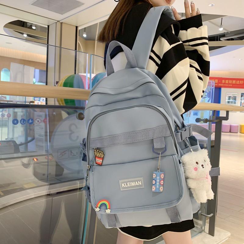 Japanese Ins Style Female Junior High School Student Backpack Light Korean Sen Small Fresh Large Capacity
