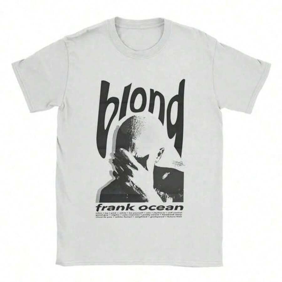 

Graphic-Shirt Cotton Tees Size PlusBlond Franks Rapper Ocean T Shirts Unisex Cotton Casual TShirt O 5XL різнокольоровий
