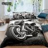 Home Living Luxury 3D Motorcycle Bedding Set Girl Duvet Cover Set Pillowcase Kids Bedding Set Queen and King EU/US/AU/UK Size
