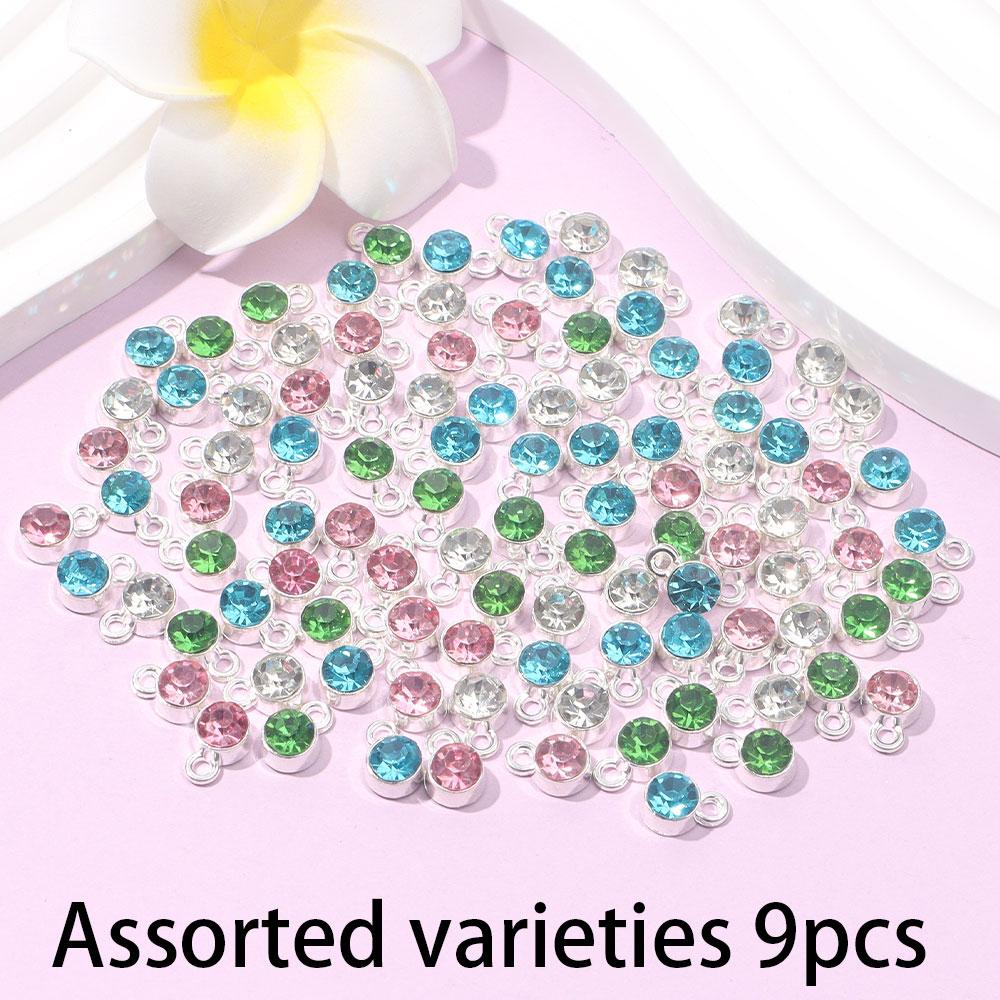 

9/18/28 шт. Сплав Материал Креативный Круглый Подвеска Изготовление Ювелирных Изделий Серьги Круглая Подвеска Сделай Сам Браслет Эмалевые Ювелирные Изделия 9pcs