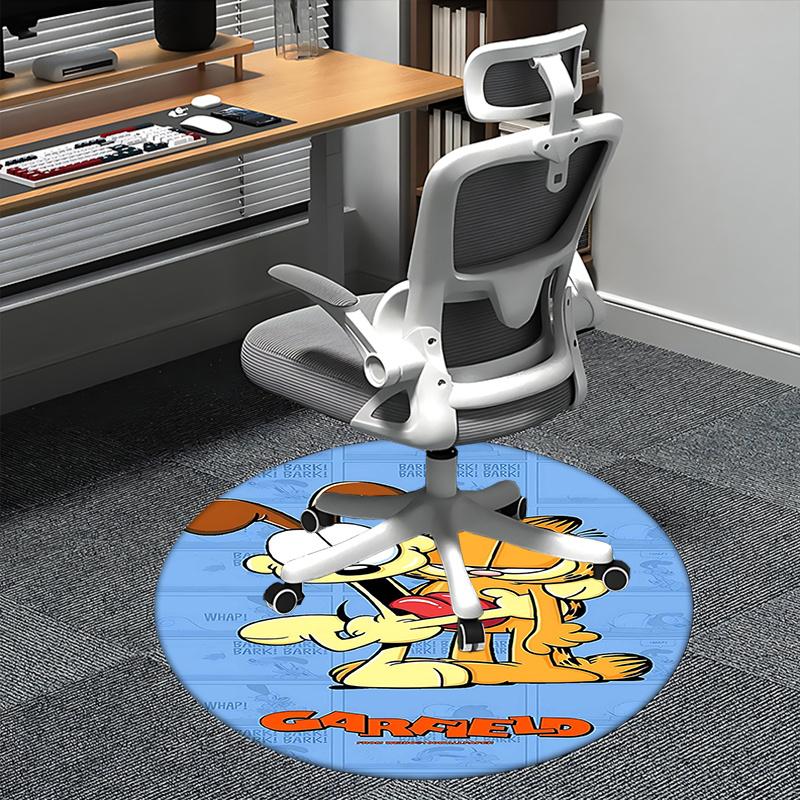 

Garfield,Dog Chair mat Round Rug Office carpet, Non slip, Suitable for Living Rooms, Bedrooms,Decor1205806a 80cm by 80cm