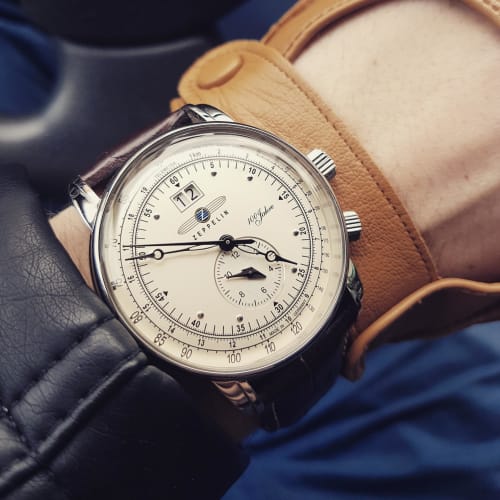 Zeppelin Special Edition 100 Years Zeppelin Ivory Watch 76401 Men's [Official Import]