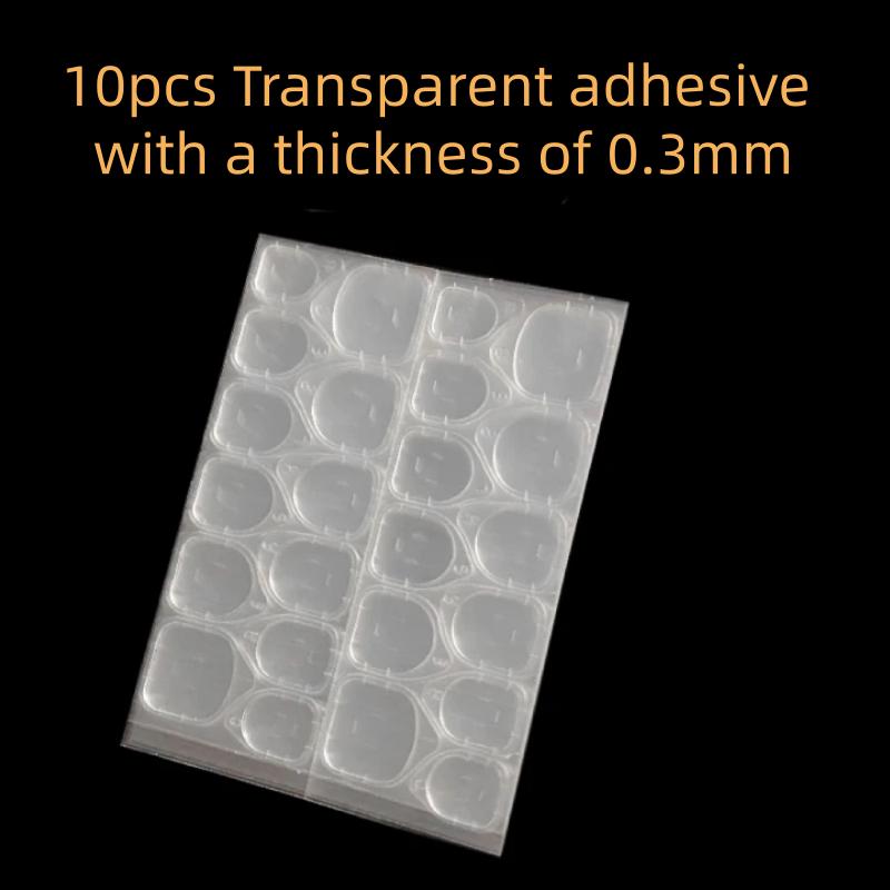 Double Sided Nail Jelly Glue Transparent Fake Nail Art Tape Adhesive Stickers DIY Reusable Nail Accessories