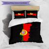 Portugal national football team Pattern Printed 3PCS Bedding Set Soft Skin-Friendly Washable Duvet Cover & Pillowcases Set All Season Bedroom
