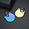 Pet ID Tag for Dogs & Cats - Durable Zinc Alloy, Engraved with Name & Phone Number, Colorful Cat Face Design, Pet Identification | Colorful Pet Tags