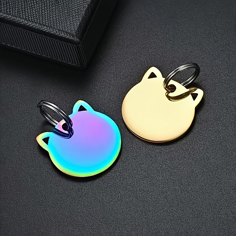 1pc Customizable Pet ID Tag, Zinc Alloy, Engraved Name & Phone Number, Durable Dog & Cat Tag for Identification
