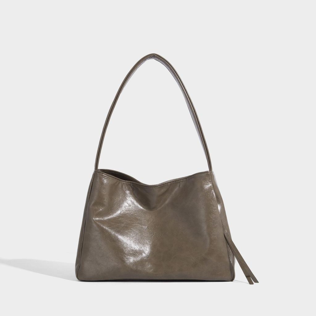 Korean Style Large Capacity Underarm Bag for Women 2025 New Fashion Commuter Shoulder Bag High-end Casual Tote Bag