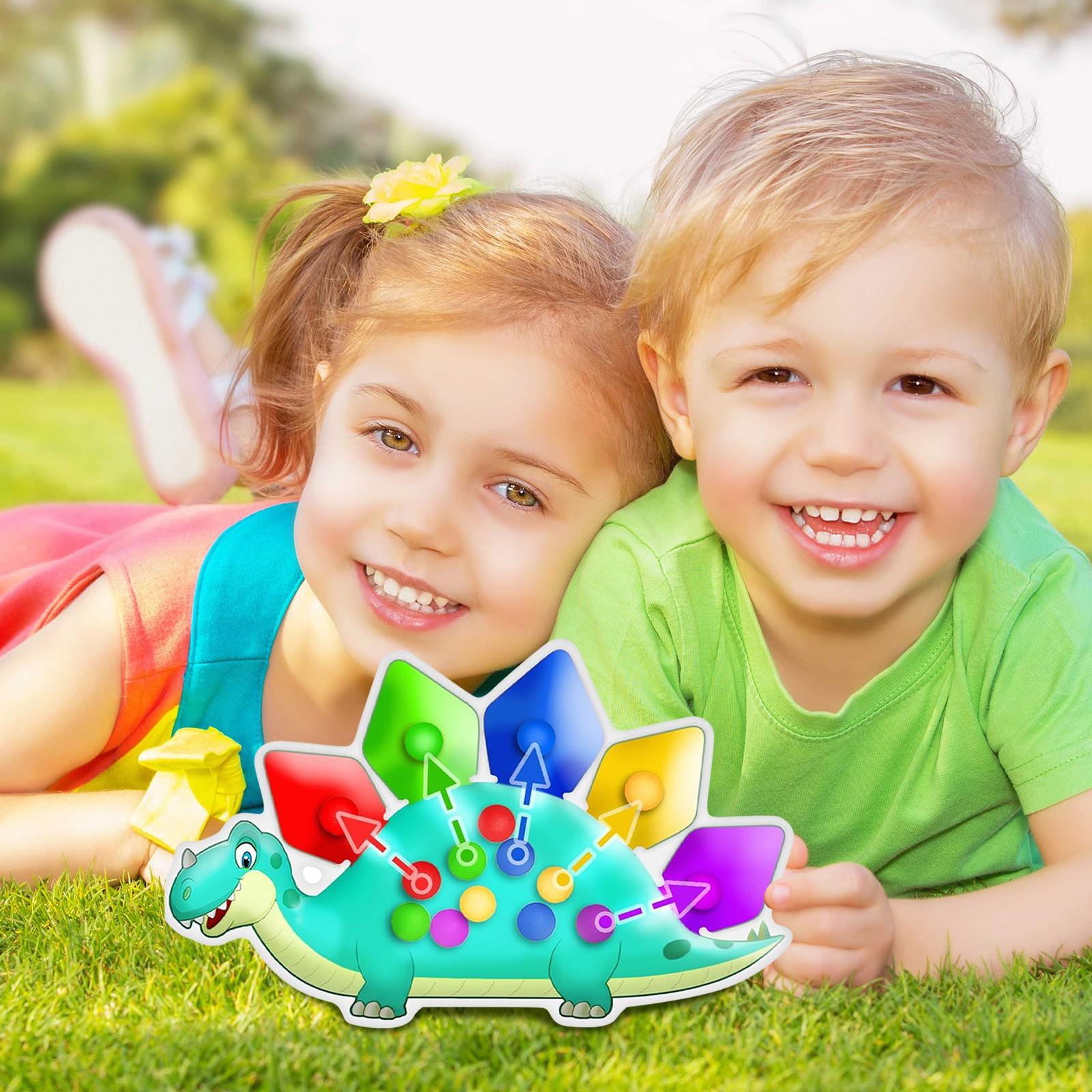 

Сенсорная игрушка-пузырь «Динозавр» – Веселое снятие стресса и развитие мелкой моторики для детей 10 мл One Size синий