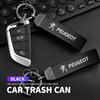 Mode 3D Metall Läder Bil Nyckelring Kedjeringar Tillbehör För Peugeot 206 207 208 306 307 308 508 106 107 108 2008 3008 5008