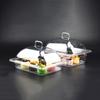 Transparent Rectangular Food Storage & Display Box with Lid