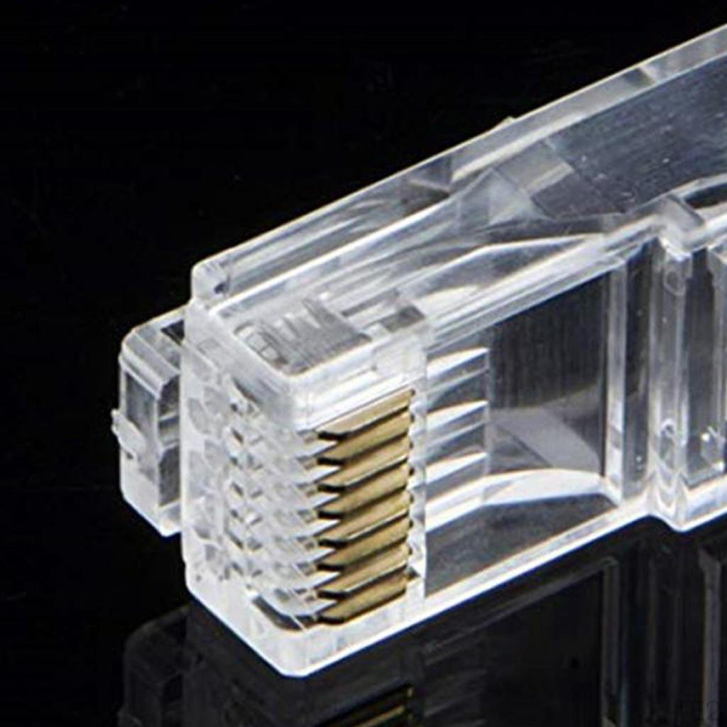 10 Pieces SHD Connectors Ends 8P8 Network Plug