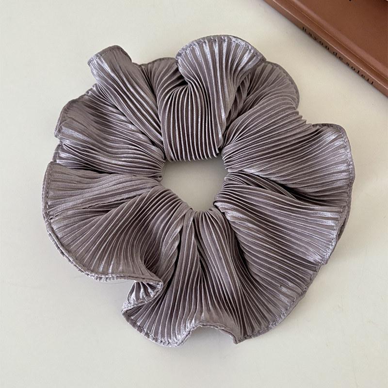 

Korean Pleated Ruffle Hair Tie for Women - High Elasticity Hair Accessory фиолетовый