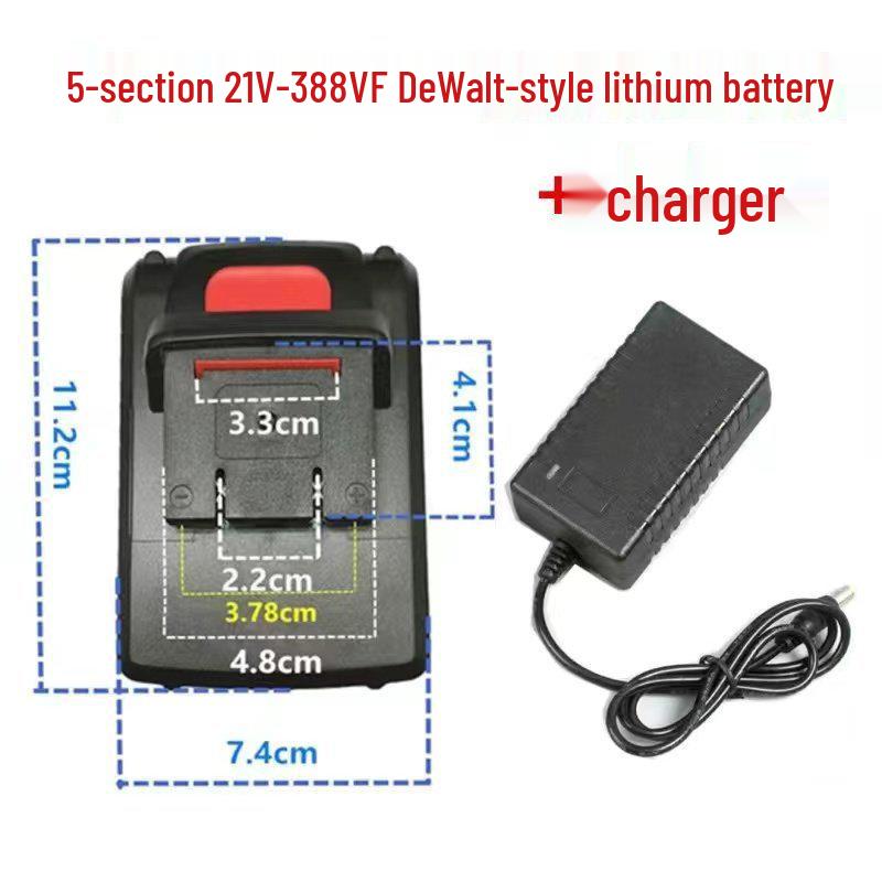 DeWalt Style 21V-48V Universal Lithium Battery Charger for Large Capacity Electric Drills
