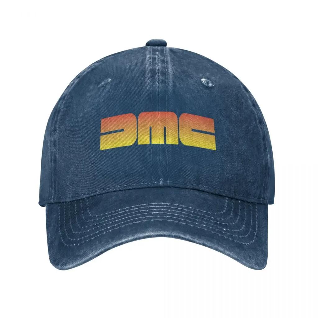 DMC Logo Unisex Women Baseball Caps Delorean-Motor Company Distressed Washed Caps Hat Vintage Outdoor All Seasons Travel Headwear