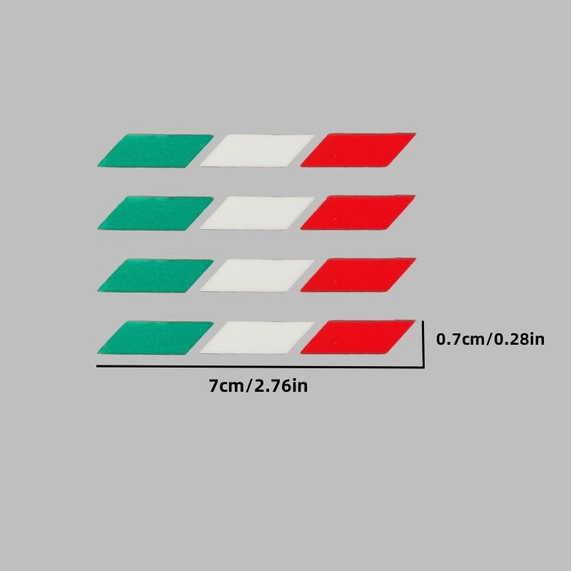 4Pcs Italy Flag Vinyl Stickers Car Body Wiper Decals For Fiat Abarth 500 500X 500e Punto Bravo Tipo Panda Italy flag