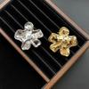 Light Luxury High-End Sense Retro Versatile Pin Suit Corsage Stainless Steel Pearl Flower Brooch High-End Coat Accessories