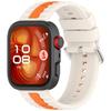 Stylish Striped Sport Watch Band Breathable Soft Silicone Accessory For Watch Fit 3 Workout And Daily Wear Compatibility