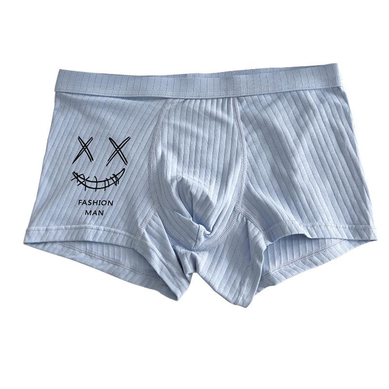 Men's Pure Cotton Boxer Briefs - Youthful Trendy Summer Shorts