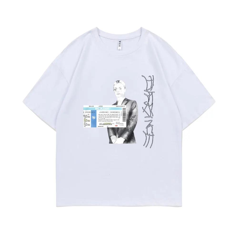 Rapper Bladee Eversince Tshirt Drain Gang T-shirt Men's Fashion Hip Hop Short Sleeve Male Casual Oversized Streetwear T Shirts